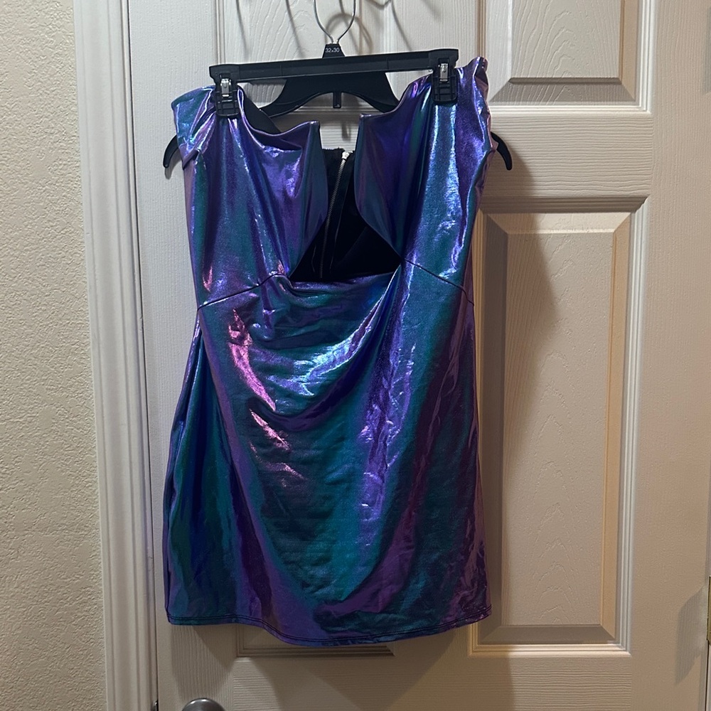 Fashion Nova Iridescent Mini Dress